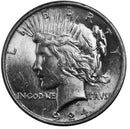 1924 -P  Peace Silver Dollar - Choice AU Condition (AP 8014)