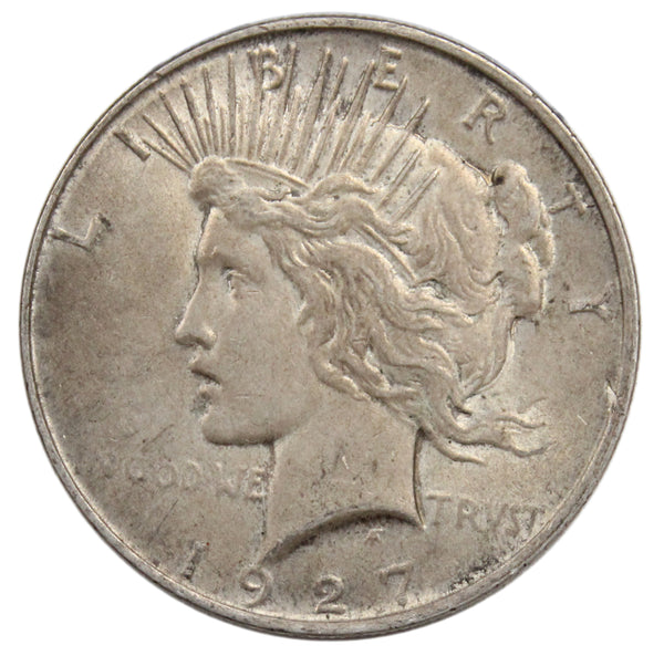1927 -D  Peace Silver Dollar - XF Extra Fine Condition (AP 8021)