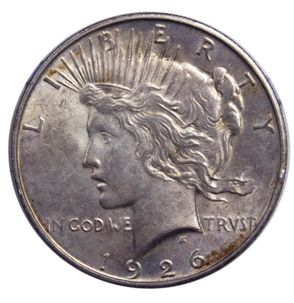 1926 -D  Peace Silver Dollar - AU almost Unc Condition (AP 8029)