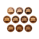 1980-1989 S Proof Lincoln Memorial Cent Run 10 Coins