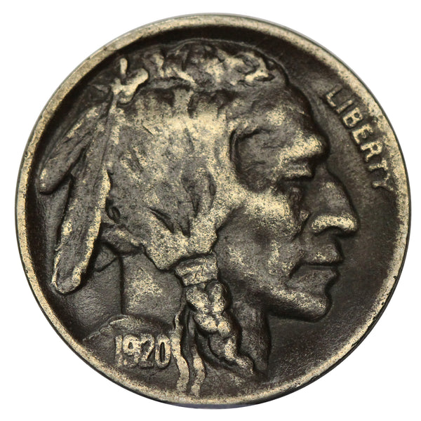 1920 -D Buffalo Nickel 5c - XF Extra Fine details (AP 9033)