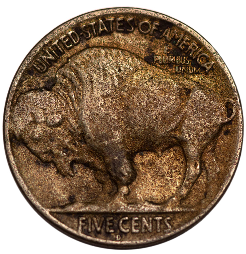 1919 -D Buffalo Nickel 5c - XF Extra Fine Details (9074)