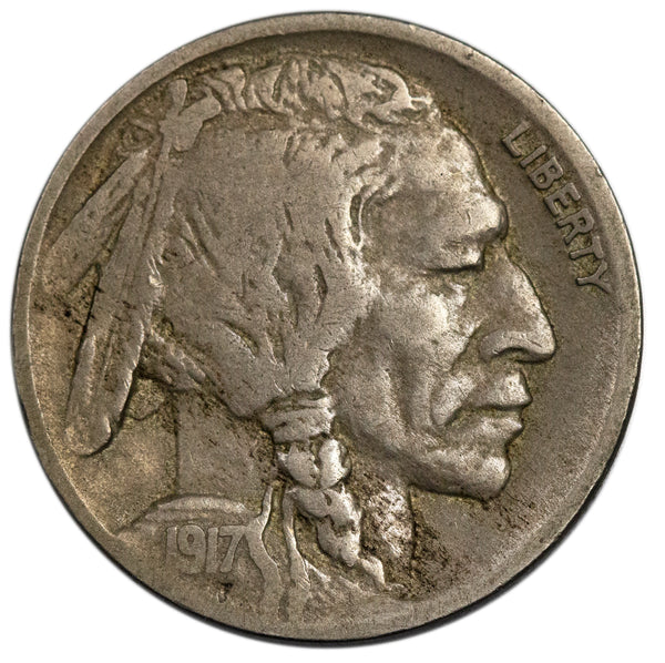 1917 -D Buffalo Nickel - FN Fine Condition (9088)