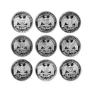 1990-1998 S Proof Washington Quarter Run 9 Coins