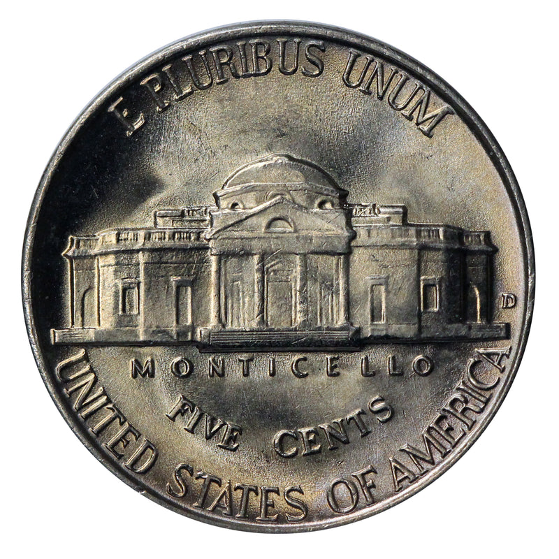 1942 -D Jefferson Nickel - Choice/Gem BU US Coin