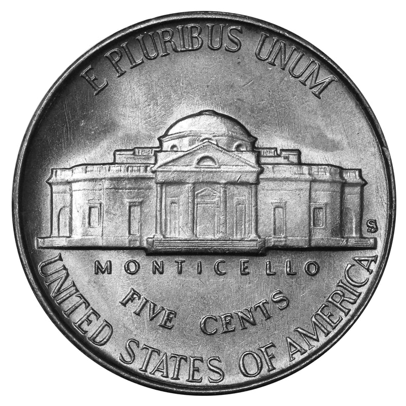 1952-S Full Step FS Gem BU Jefferson Nickel