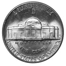 1943-D Silver Full Step FS Gem BU Jefferson Nickel - RARE 6 Steps