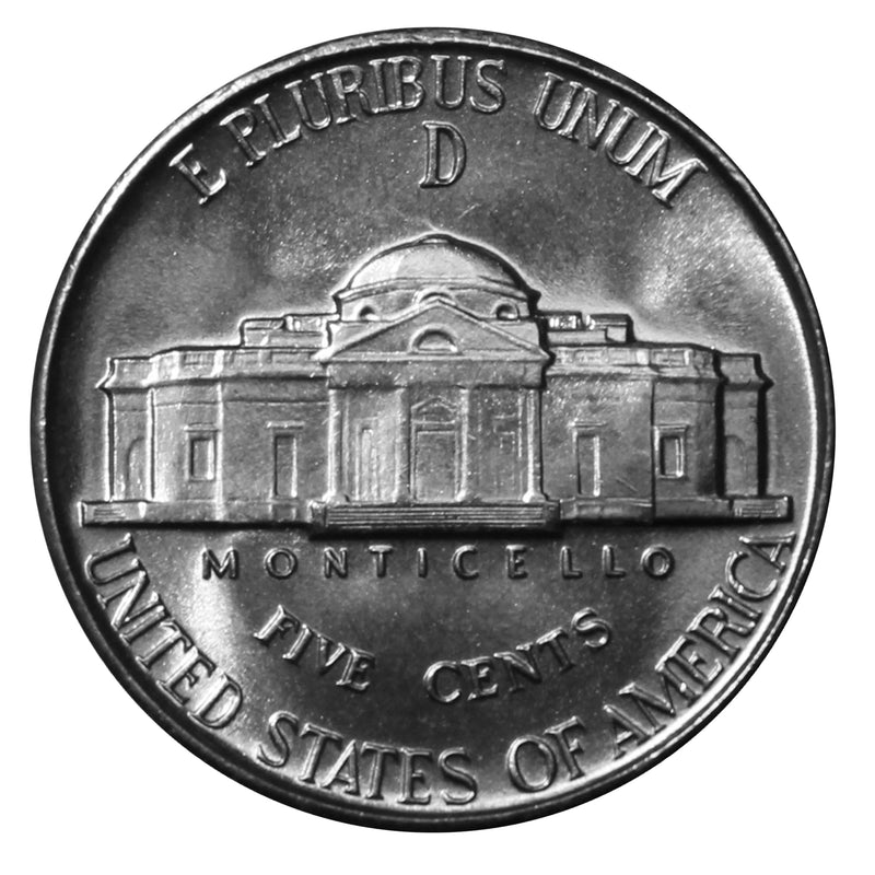 1945-D Silver Full Step FS Gem BU Jefferson Nickel