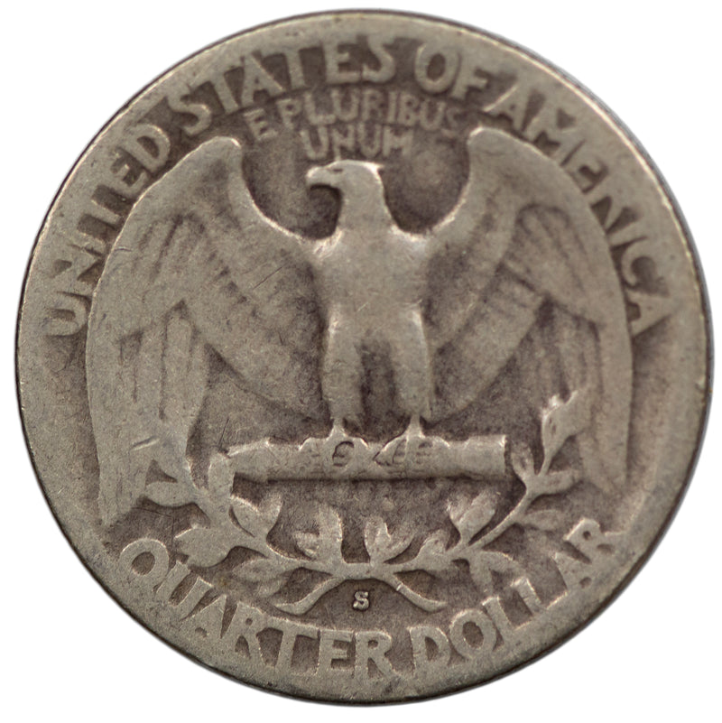 1939 -S Washington Quarter 25c - VG Very Good Condition (SP)