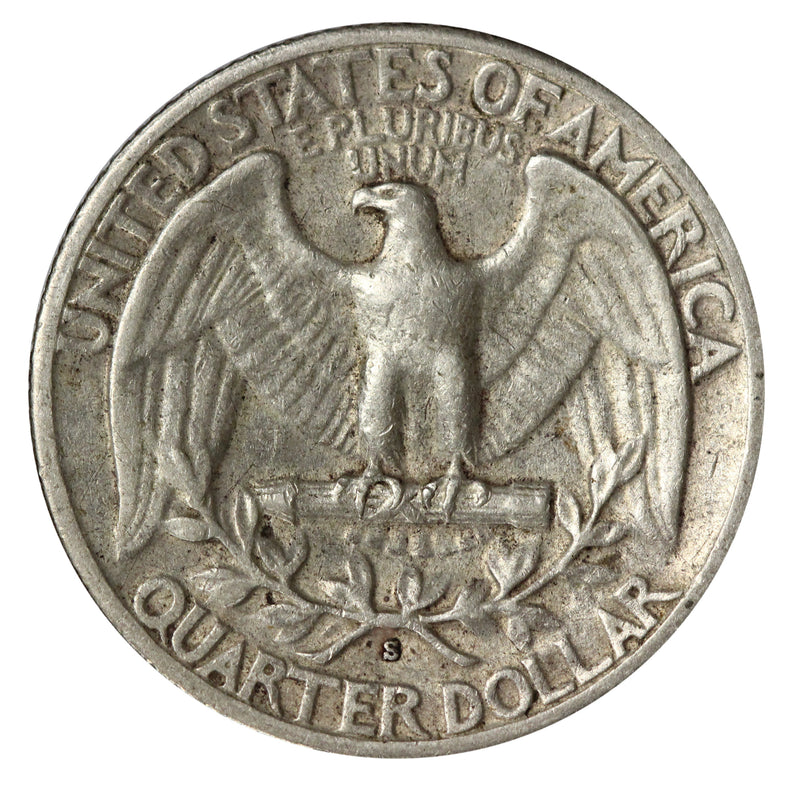 1938 -S Washington Quarter 25c - VF Very Fine Condition (SP)