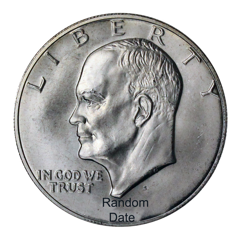 1971-1976 Eisenhower Dollar Proof or BU, Random - 40% Silver (1 Coin)