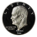 1971-1976 Eisenhower Dollar Proof or BU, Random - 40% Silver (1 Coin)
