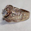 10K Solitaire Filigree Engagement Ring