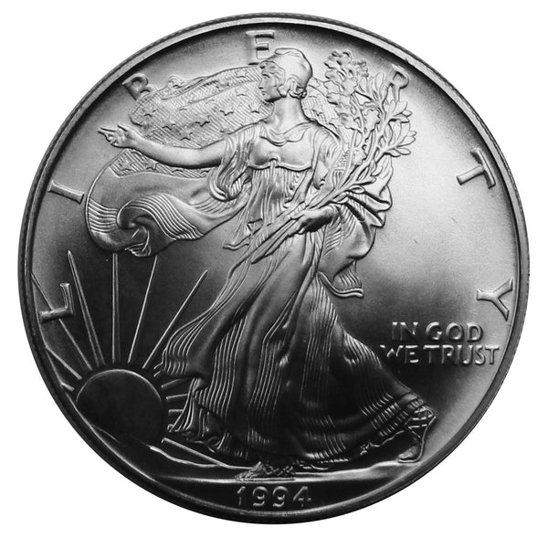 1994 -P American Silver Eagle BU Gem 1 oz dollar