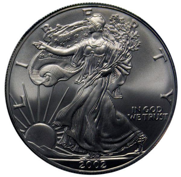 2002 -P American Silver Eagle BU Gem 1 oz dollar