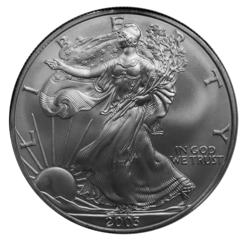 2003 -P American Silver Eagle BU Gem 1 oz dollar