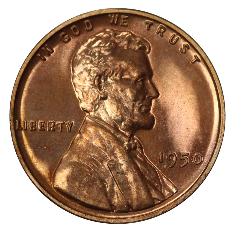 1950 Gem Proof Lincoln Wheat Cent  Brilliant