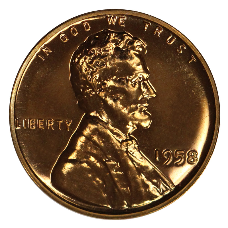 1958 Gem Proof Lincoln Wheat Cent  Brilliant