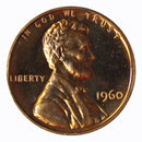 1960 Gem Proof Lincoln Cent Roll (50 Coins)