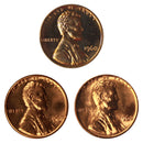 1960 P D S Lincoln Memorial Cent 1c Year set Proof & BU US 3 Coin lot