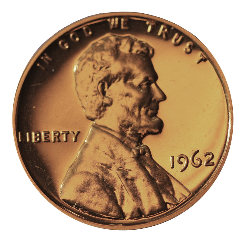 1962 Gem Proof Lincoln Cent Roll (50 Coins)