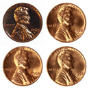 1968 P D S S Lincoln Memorial Cent 1c Year set Proof & BU US 4 Coin lot
