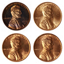 1970 P D S S Lincoln Memorial Cent 1c Year set Proof & BU US 4 Coin lot