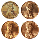 1971 P D S S Lincoln Memorial Cent 1c Year set Proof & BU US 4 Coin lot