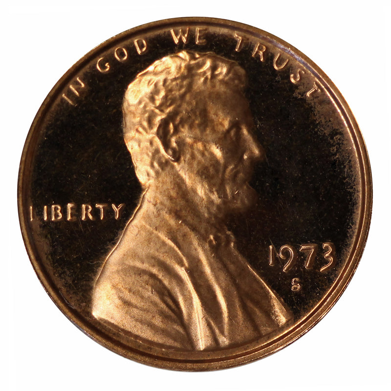 1973 Gem Proof Lincoln Cent Roll (50 Coins)