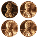 1974 P D S S Lincoln Memorial Cent 1c Year set Proof & BU US 4 Coin lot