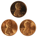 1976 P D S Lincoln Memorial Cent 1c Year set Proof & BU US 3 Coin lot