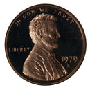1979 Gem Deep Cameo Proof Lincoln Shield Cent Type 1 filled S