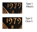1979 S Lincoln Cent Choice Cameo Proof 2 Coin Set Type 1 & 2