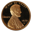 1979 S Lincoln Cent Choice Cameo Proof type 2 (Clear S)