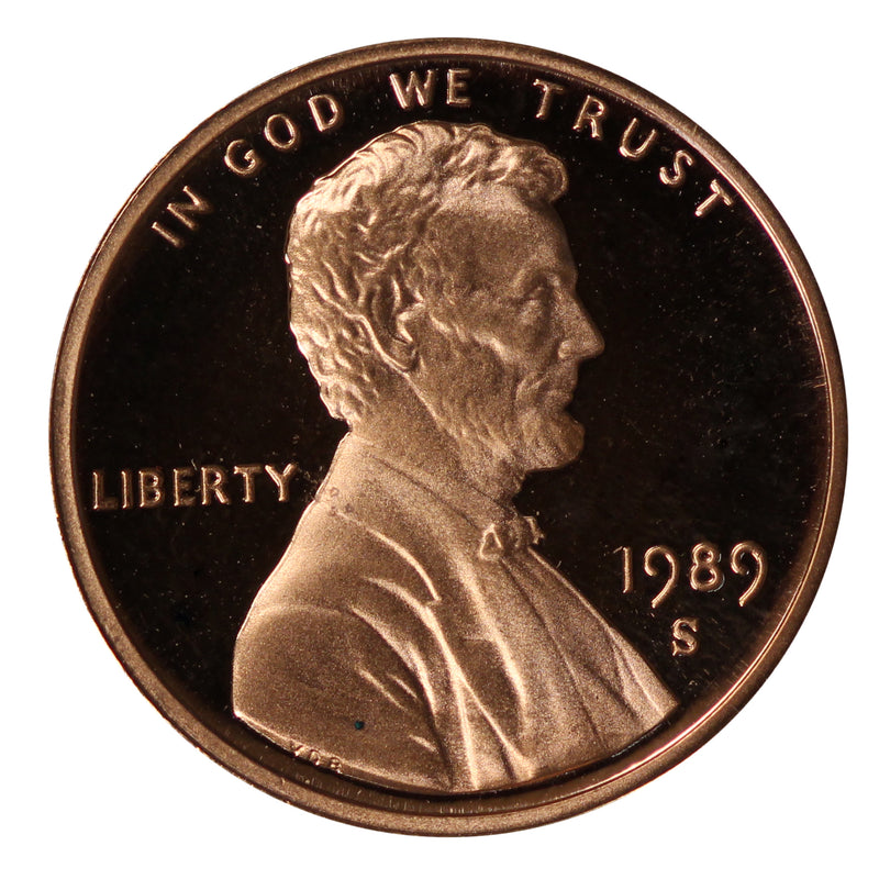 1989 Gem Deep Cameo Proof Lincoln Memorial Cent