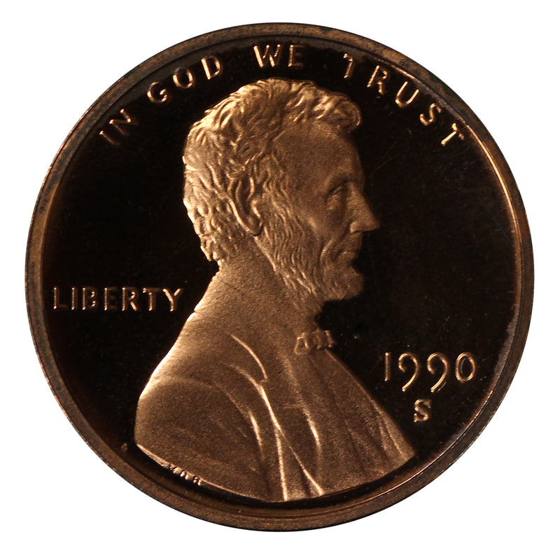 1990 Gem Proof Lincoln Cent Roll (50 Coins)