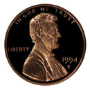 1994 Gem Deep Cameo Proof Lincoln Memorial Cent