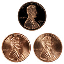 1994 P D S Lincoln Memorial Cent 1c Year set Proof & BU US 3 Coin lot