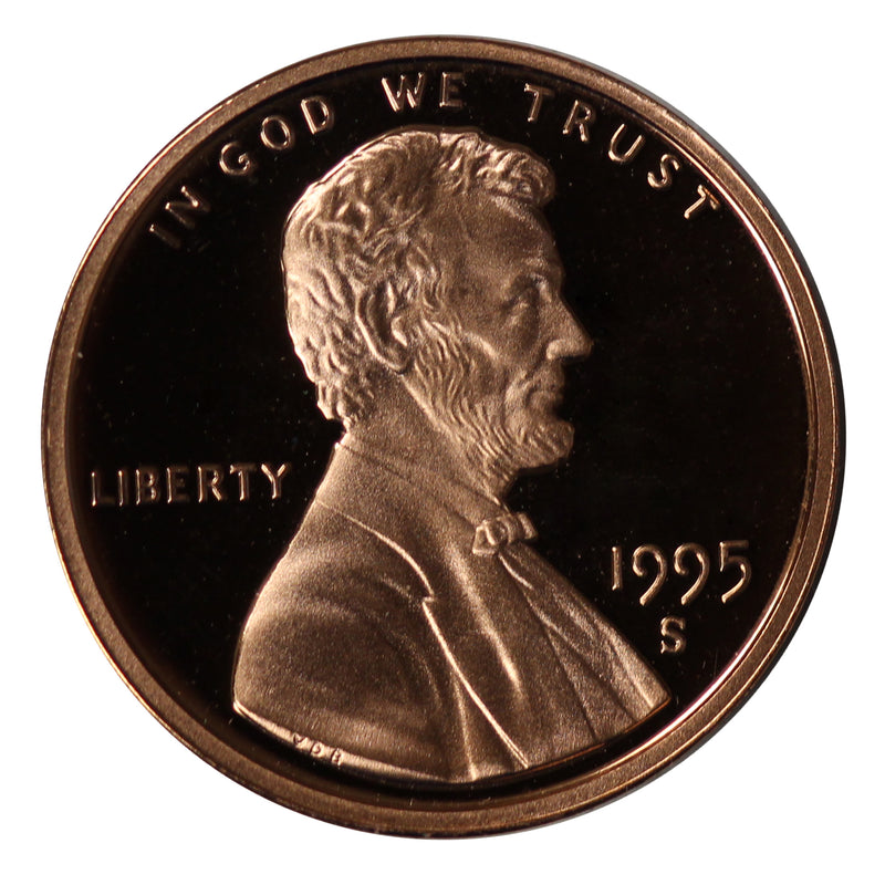 1995 Gem Proof Lincoln Cent Roll (50 Coins)