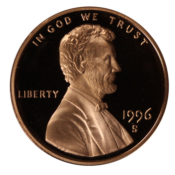 1996 Gem Deep Cameo Proof Lincoln Memorial Cent