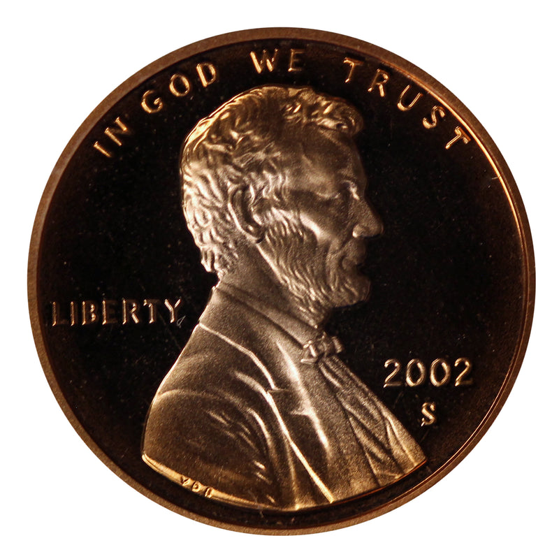 2002 Gem Deep Cameo Proof Lincoln Memorial Cent