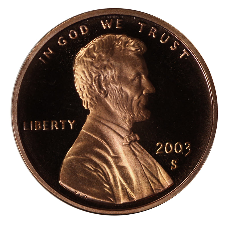 2003 Gem Deep Cameo Proof Lincoln Memorial Cent