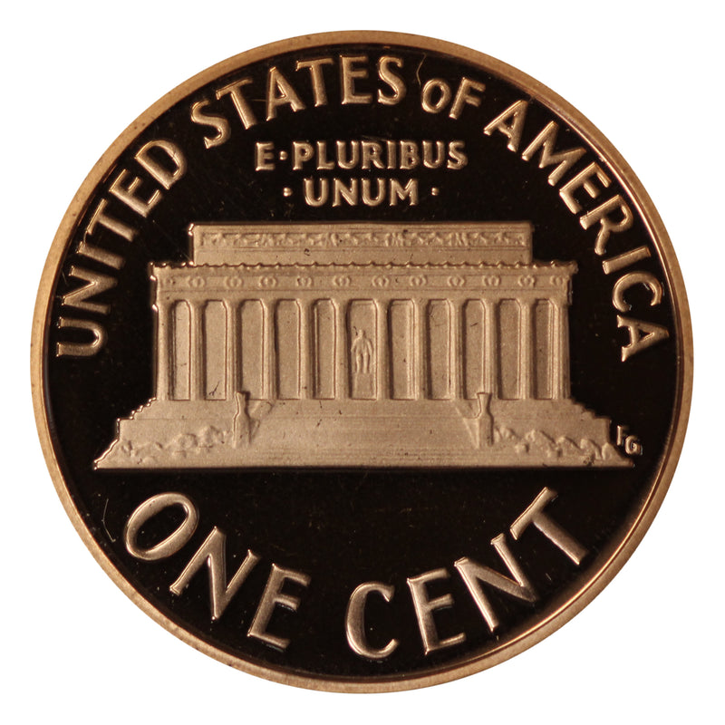 1990 Gem Deep Cameo Proof Lincoln Memorial Cent