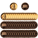 1961 Gem Proof Lincoln Cent Roll (50 Coins)
