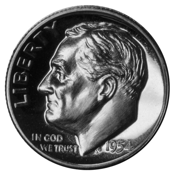 1954 Roosevelt Dime choice 90% Silver Proof