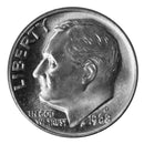 1968 -D Roosevelt Dime Roll BU Clad 50 US Coins