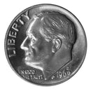 1969 -D Roosevelt Dime Roll BU Clad 50 US Coins