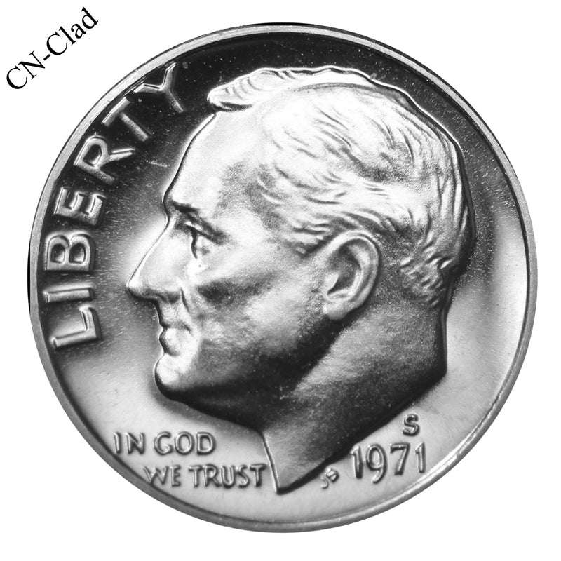 1971 S Roosevelt Dime Choice CN-Clad Proof