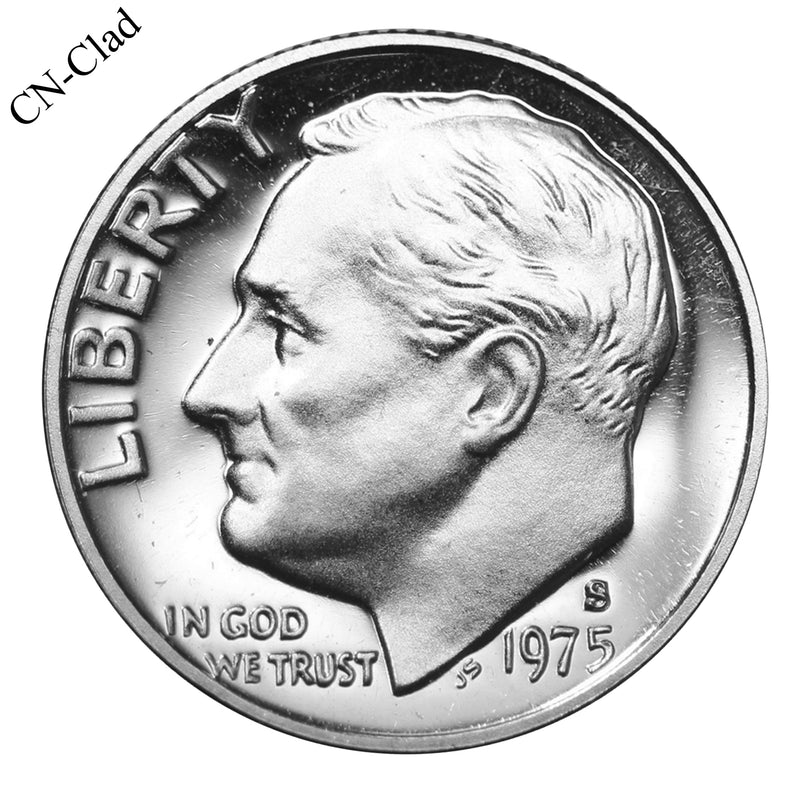 1975 S Roosevelt Dime Choice CN-Clad Proof