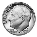 1976 S Roosevelt Dime Gem Proof CN-Clad Roll (50 Coins)